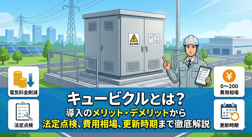 キュービクルとは？導入のメリット・デメリットから法定点検、費用相場、更新時期まで徹底解説