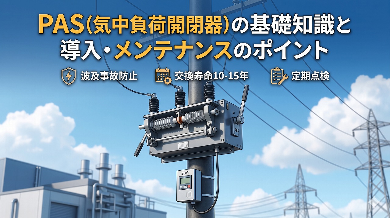 PAS（気中負荷開閉器）の基礎知識と導入・メンテナンスのポイント