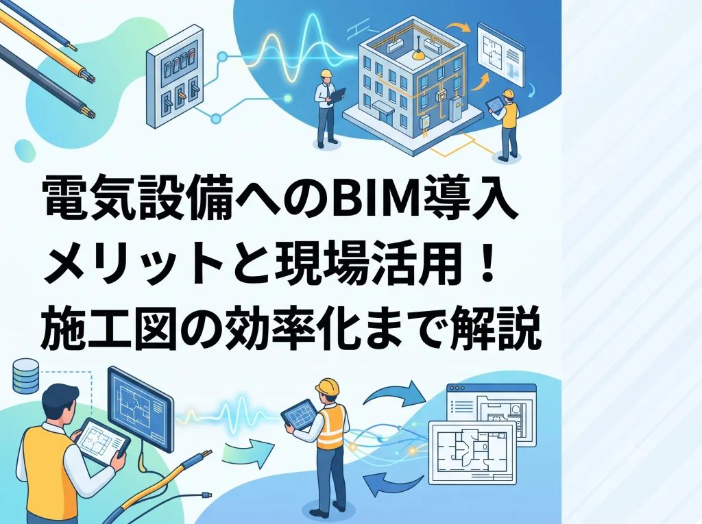 電気設備へのBIM導入メリットと現場活用！施工図の効率化まで解説