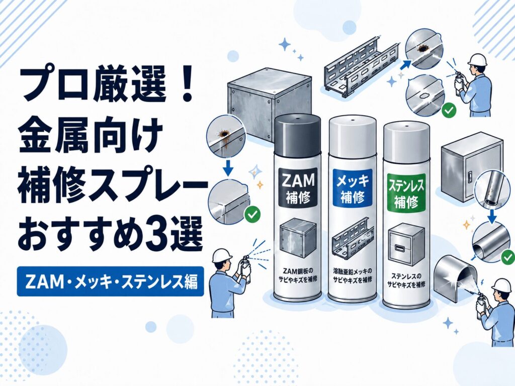 プロ厳選！金属向け補修スプレーおすすめ3選（ZAM・メッキ・ステンレス編）