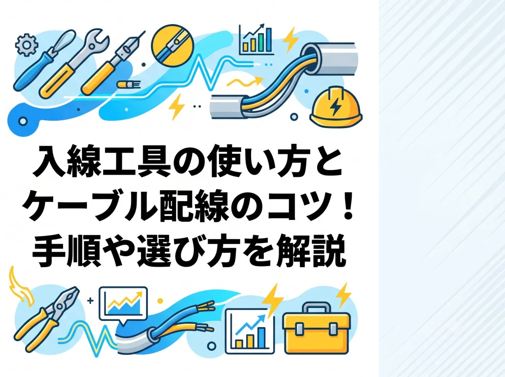 入線工具の使い方とケーブル配線のコツ！手順や選び方を解説