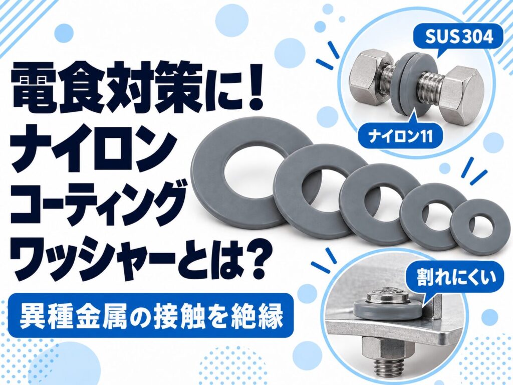電食を防ぐナイロンコーティングワッシャーとは？仕組みと施工の要点